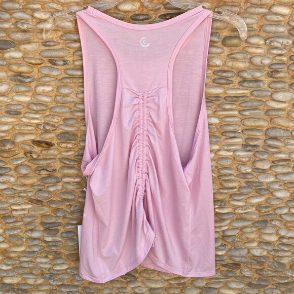 Calme by Johnny Was Ease Light Pink Racerback Tank. Size Medium. NWT - Picture 2 of 8